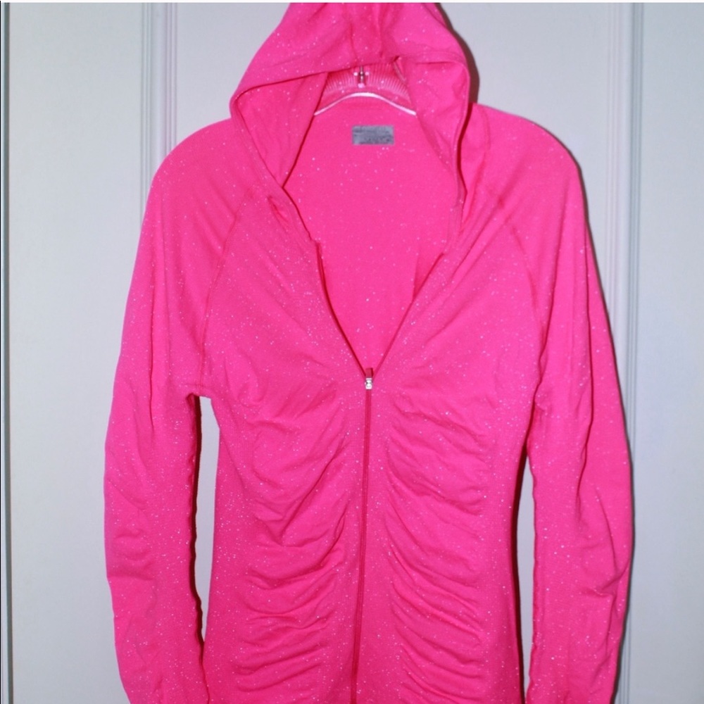 Pink Glitter Athleta Hooded Top